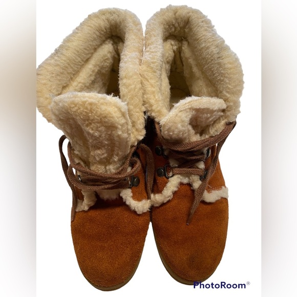 - - VINTAGE BALLOONS THOM MCAN Suede Leather Boots size 6 - Picture 2 of 8